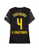 Borussia Dortmund Nico Schlotterbeck #4 Venkovní Dres pro Dámské 2024-25 Krátký Rukáv